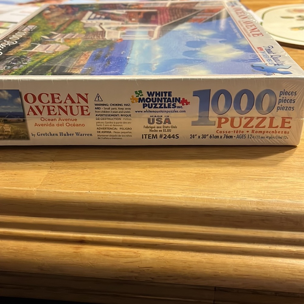 White Mountain Puzzles. Ocean Avenue. 1000 pieces. New in wrap - Picture 2 of 2